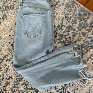 MOTHER Blue Ankle Cropped Jeans : PERFECT CONDITION